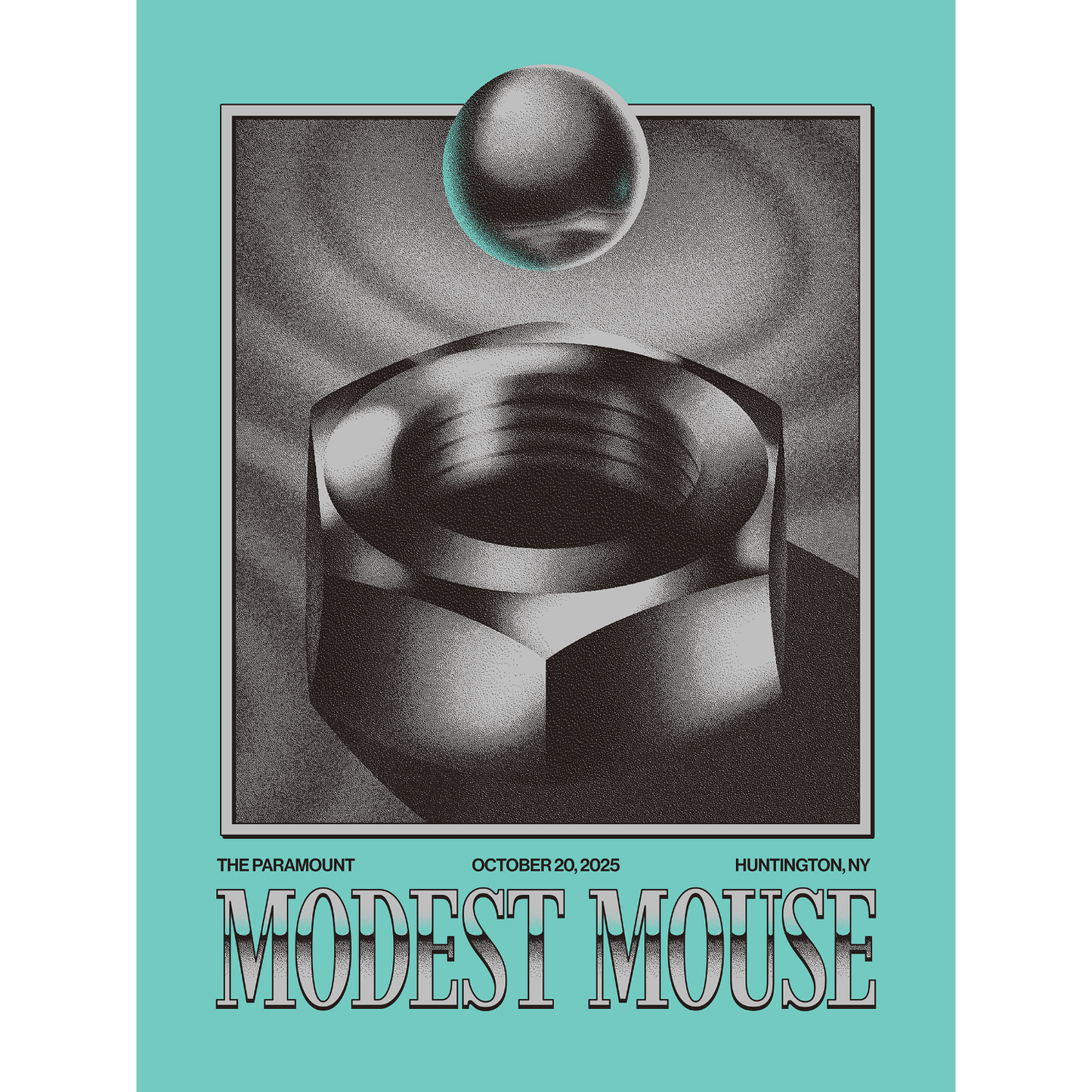 Huntington, NY 10/20/25 Rainbow Foil Show Poster