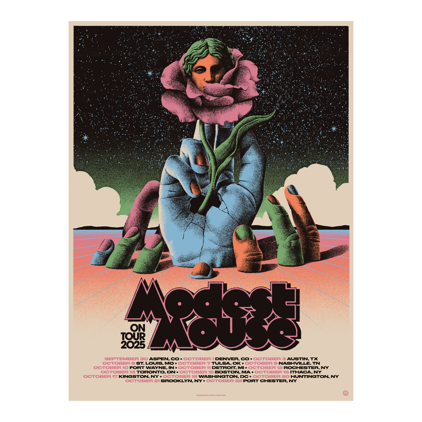 Modest Mouse x Built To Spill 2025 Tour Poster