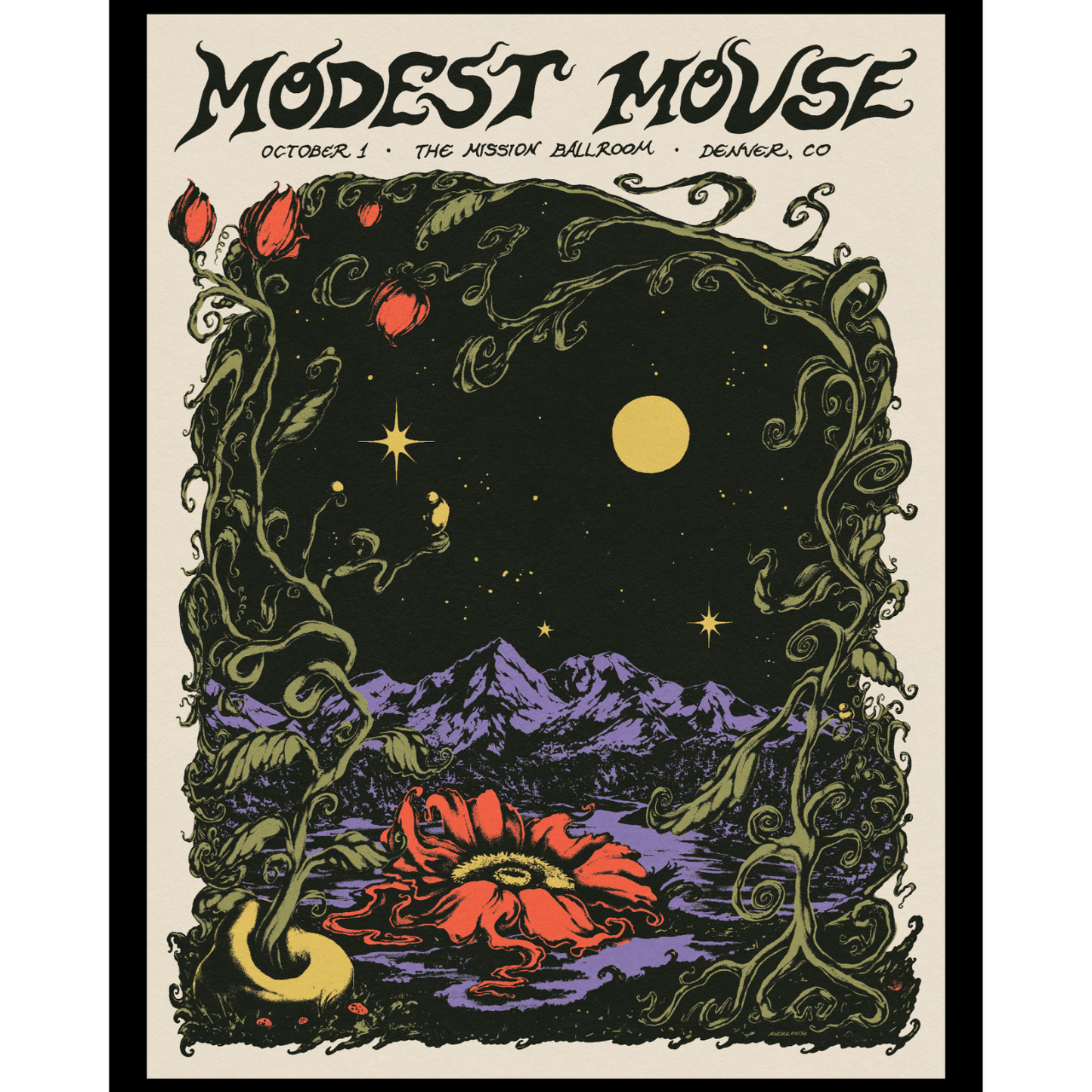 Denver, CO 10/1/25 Show Poster