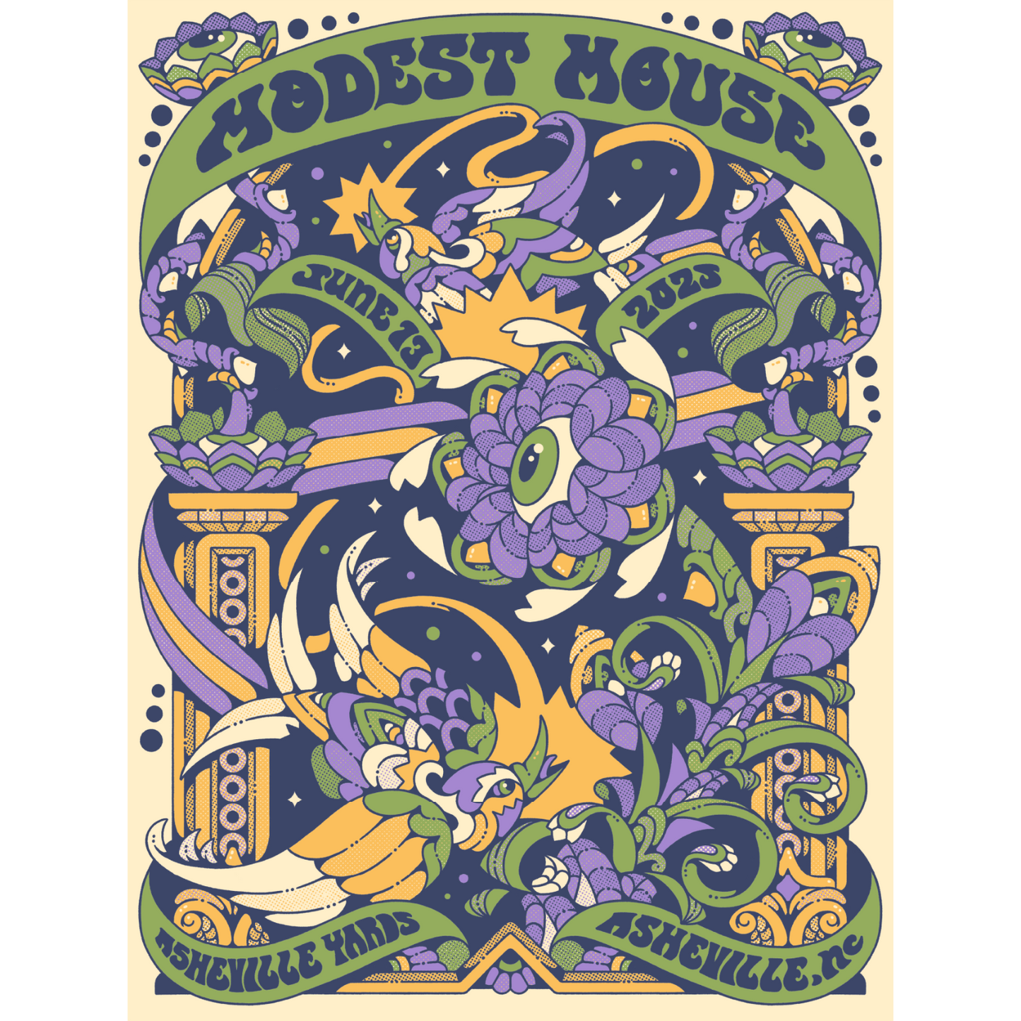 Asheville, NC 6/13/25 Never Happened Show Poster