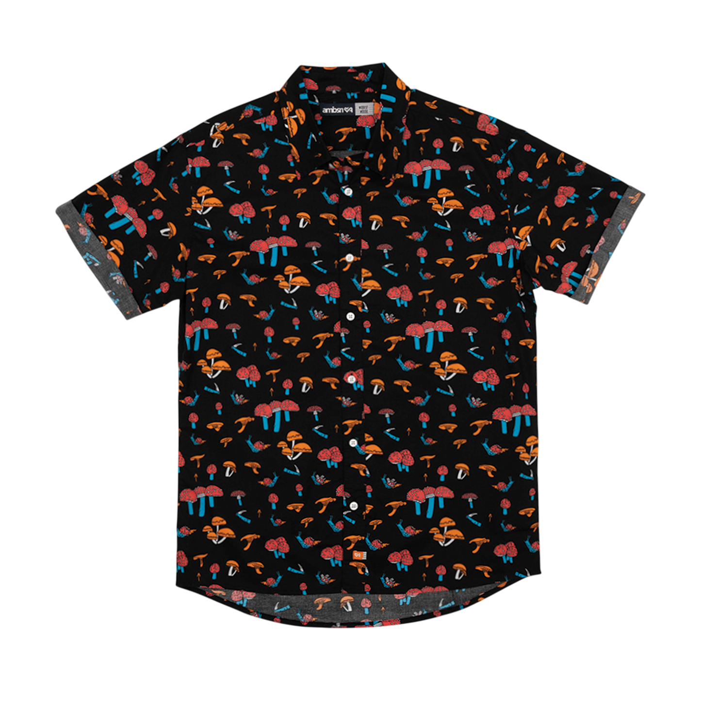 Mushroom Woven Button Up