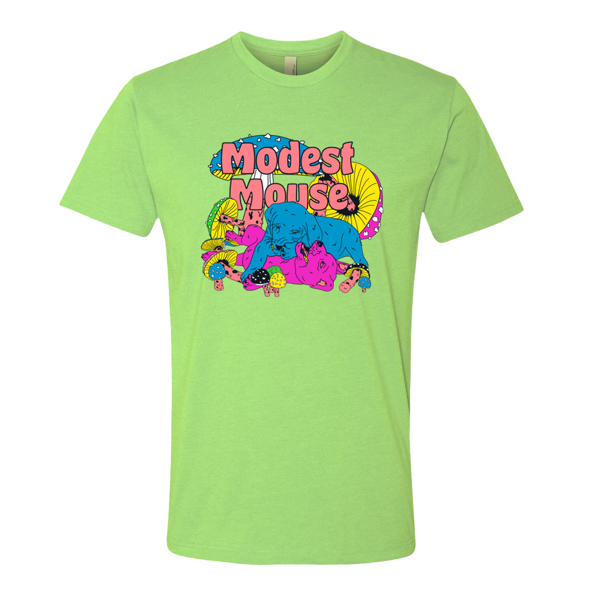 Puppy Pile Lime Tee – Modest Mouse