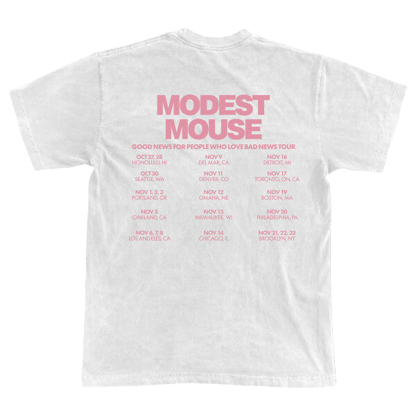 Good News For People Who Love Bad News Fall Tour Tee - White