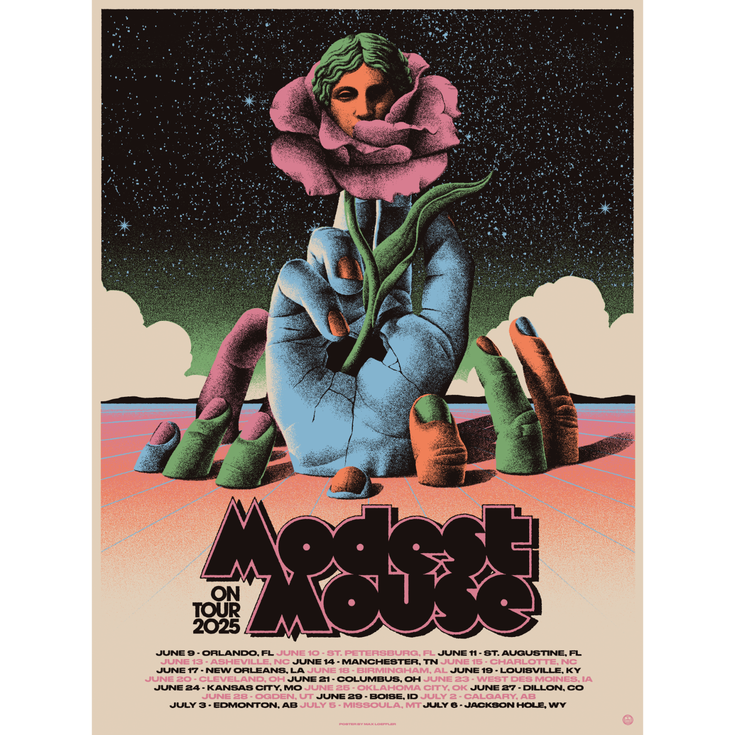 Modest Mouse Setlist Modest Mouse Summer 2025 Tour Poster