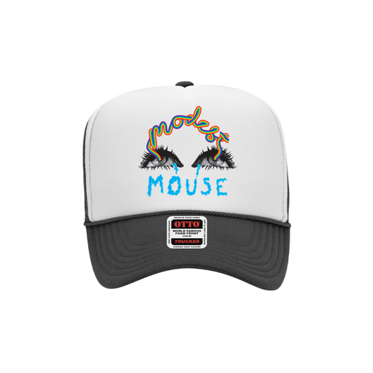 Rainbow Eyes Embroidered Foam Trucker