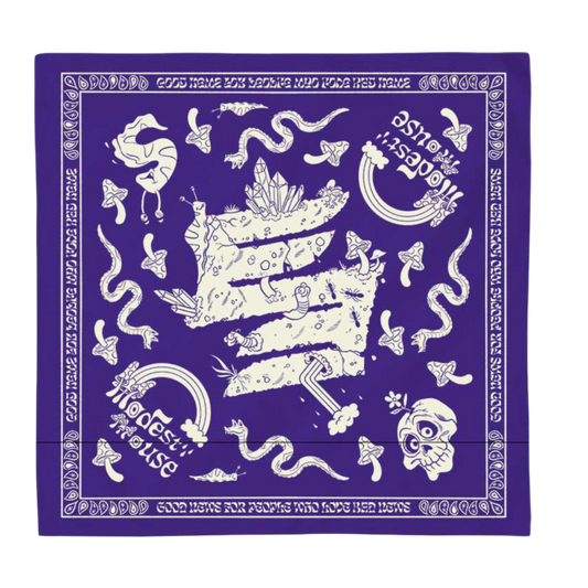 Glow-In-The-Dark Purple Bandana