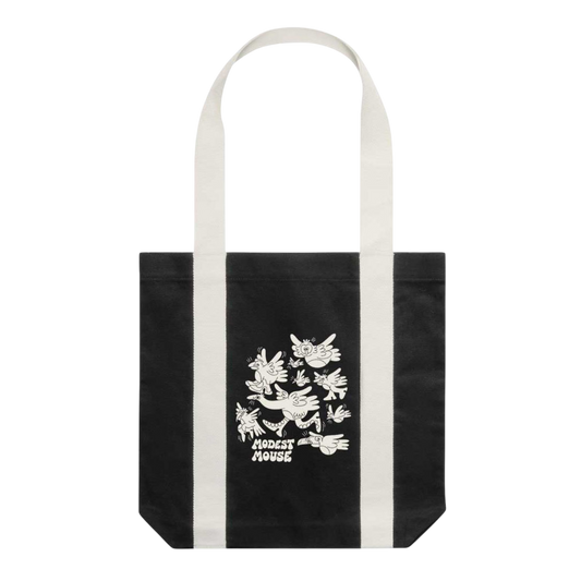 Flock of Birds Black & Cream Tote