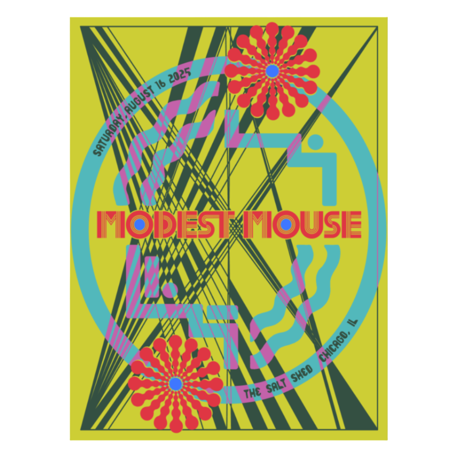 Chicago, IL 8/16/25 Show Poster – Modest Mouse
