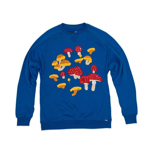 Mushroom Crewneck Sweatshirt (Blue)