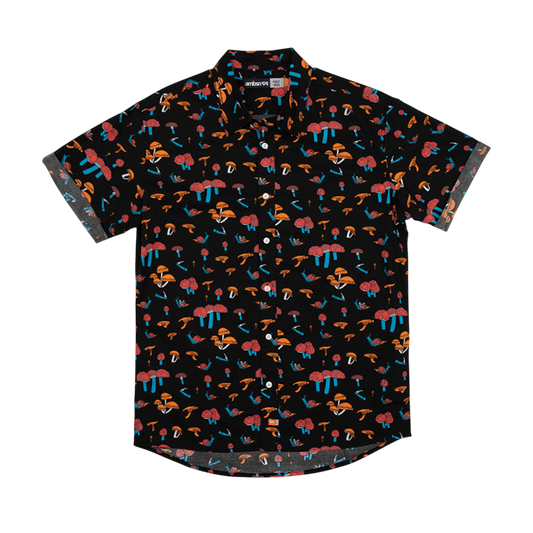 Mushroom Woven Button Up