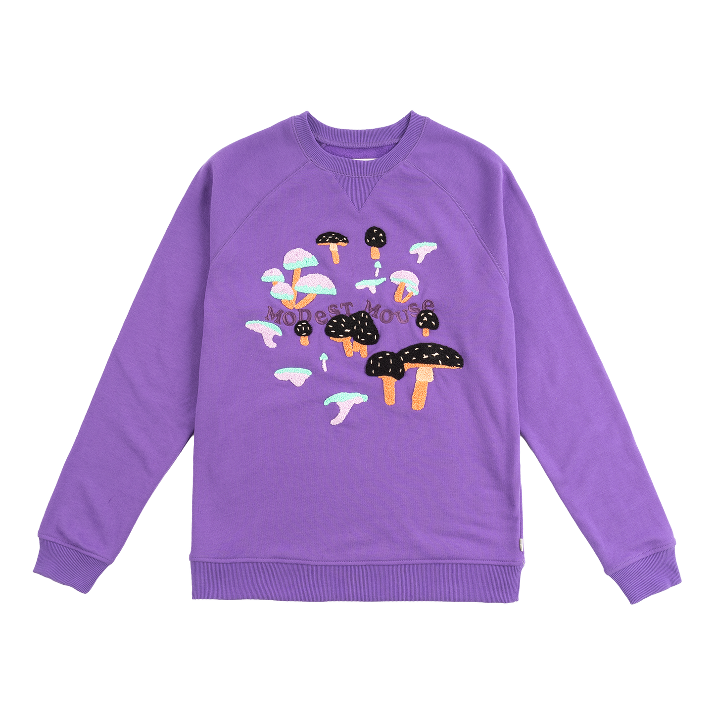 Mushroom Pattern Crewneck Purple