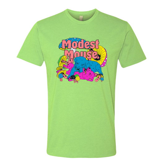 Puppy Pile Lime Tee