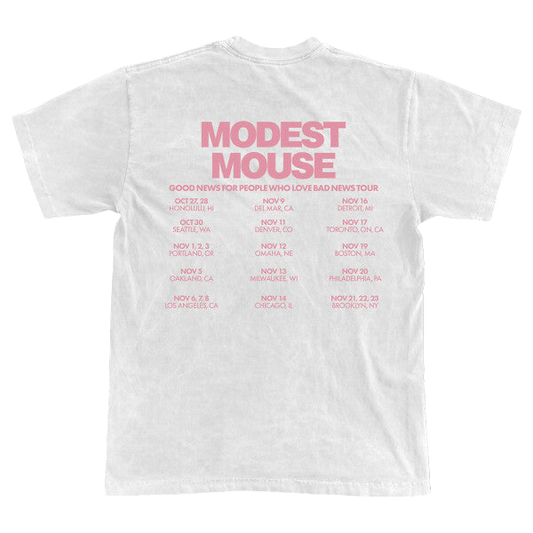 Good News For People Who Love Bad News Fall Tour Tee - White