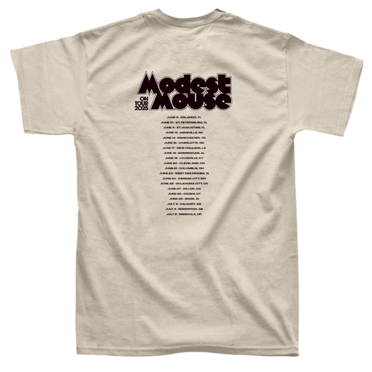 Modest Mouse Summer 2025 Ivory Tour Tee