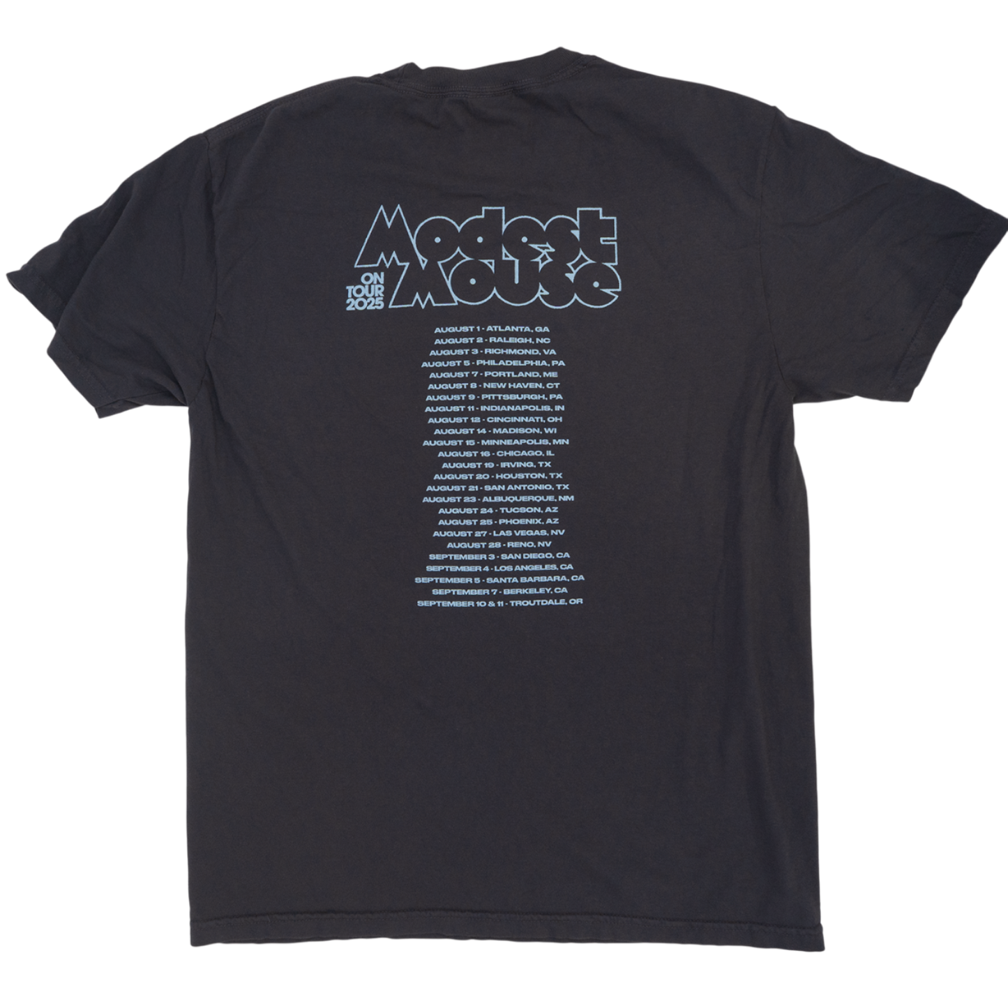 Modest Mouse x Flaming Lips 2025 Graphite Tour Tee