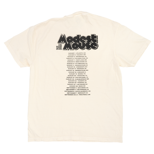 Modest Mouse x Flaming Lips 2025 Ivory Tour Tee