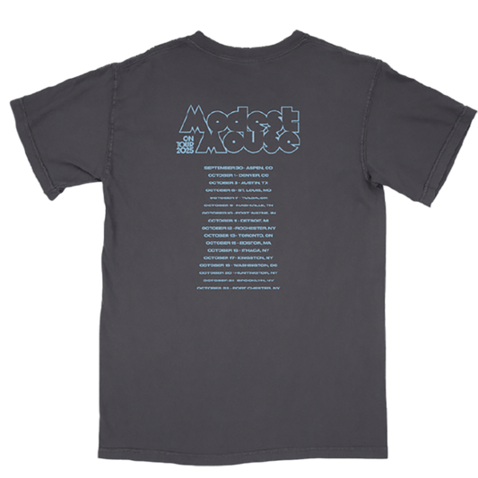 Modest Mouse x Built To Spill 2025 Graphite Tour Tee