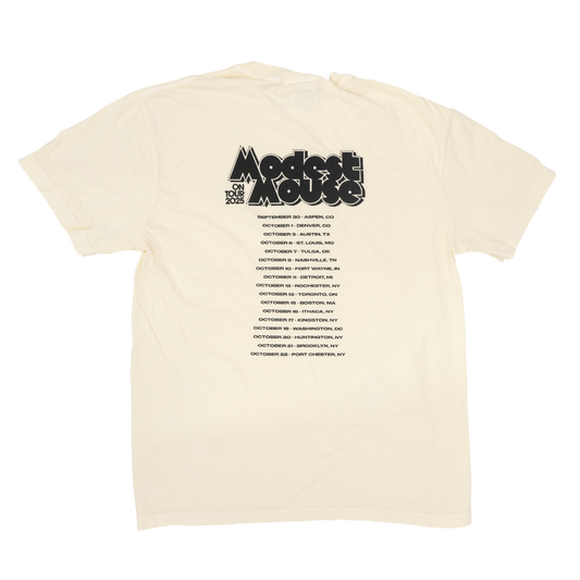 Modest Mouse x Built To Spill 2025 Ivory Tour Tee